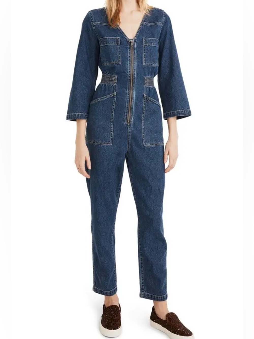 Madewell Patch Pocket Coveralls Jumpsuit-Size Medium
